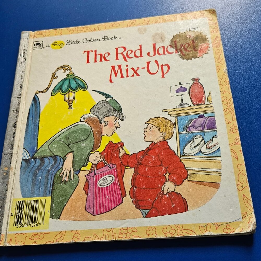 A Big Little Golden Book - The Red Jacket Mix-Up - Vintage 1986